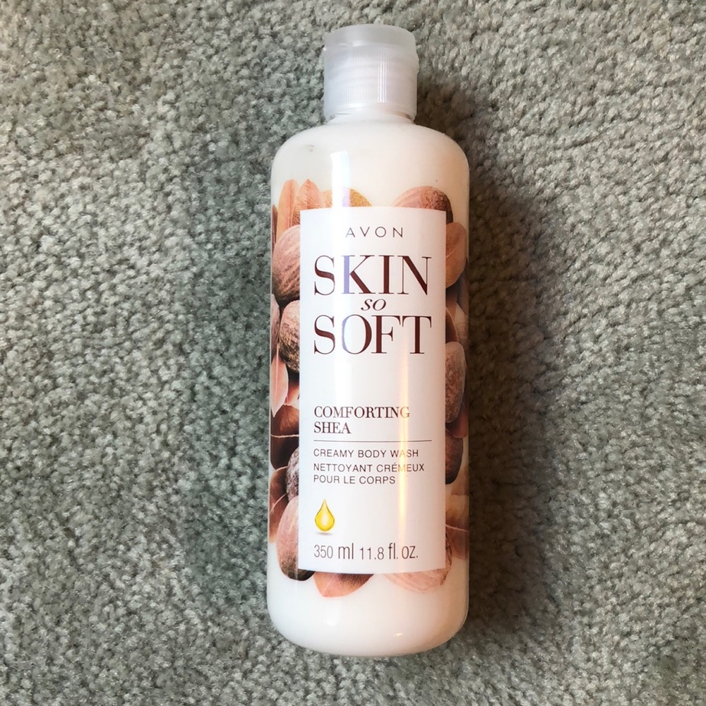 Avon skin so soft comforting shea butter body wash